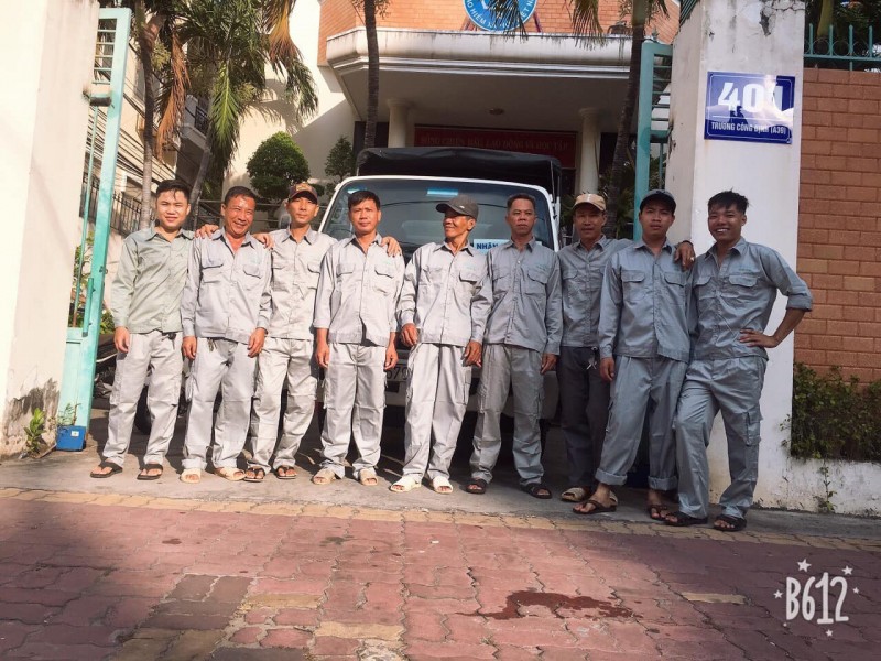 Đội ngũ nhân viên chuyên nghiệp của vân tải Tuấn Hậu tại Vũng Tàu